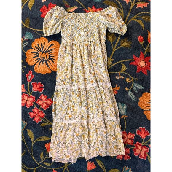 Taylor Floral Tiered Maxi Dress Size 16 - Picture 2 of 7